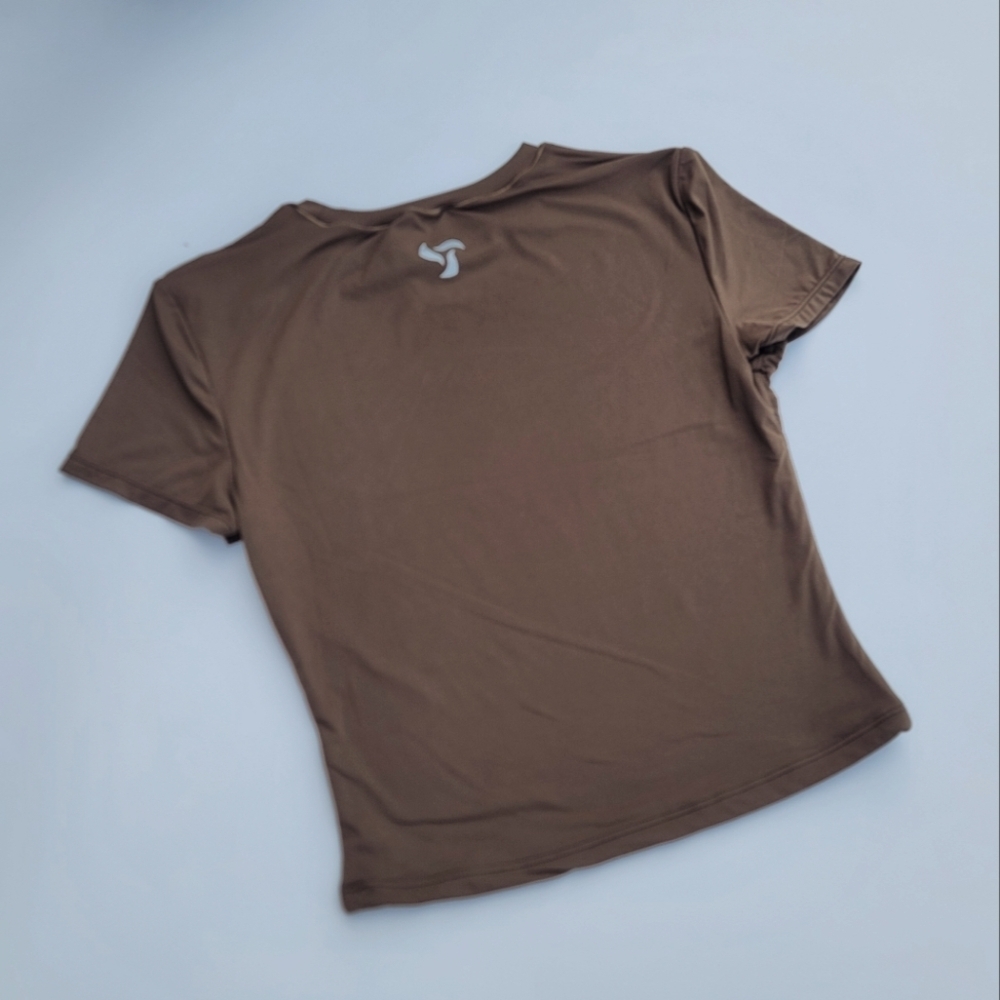 Pedigree ButterSoft Baby Tee Crop Top | Brown - Picture 6 of 10